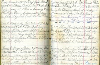 diary Jan Feb 1920 diary Jan Feb 1920